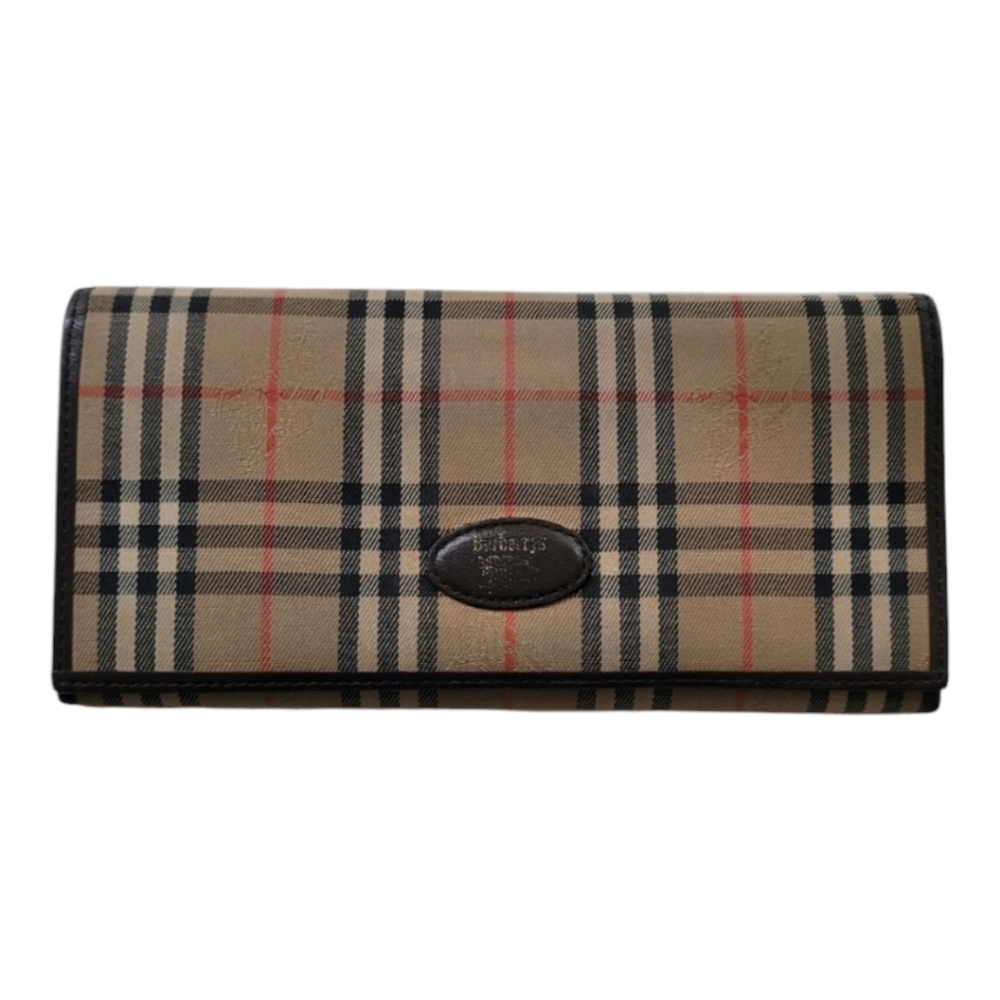 Burberry Nova Check Long Wallet